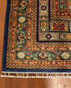 Sultani Hand-Knotted Wool Rug 5' x 6' 5"