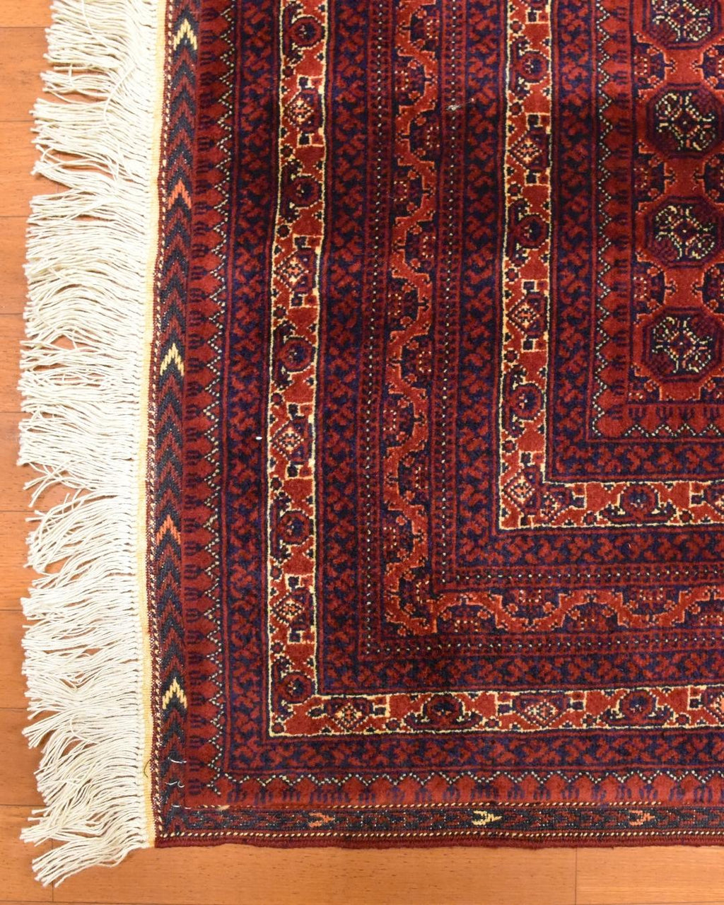 Afghan Bilcik Style Hand-Knotted Wool Rug 4' 7" x 6' 5"