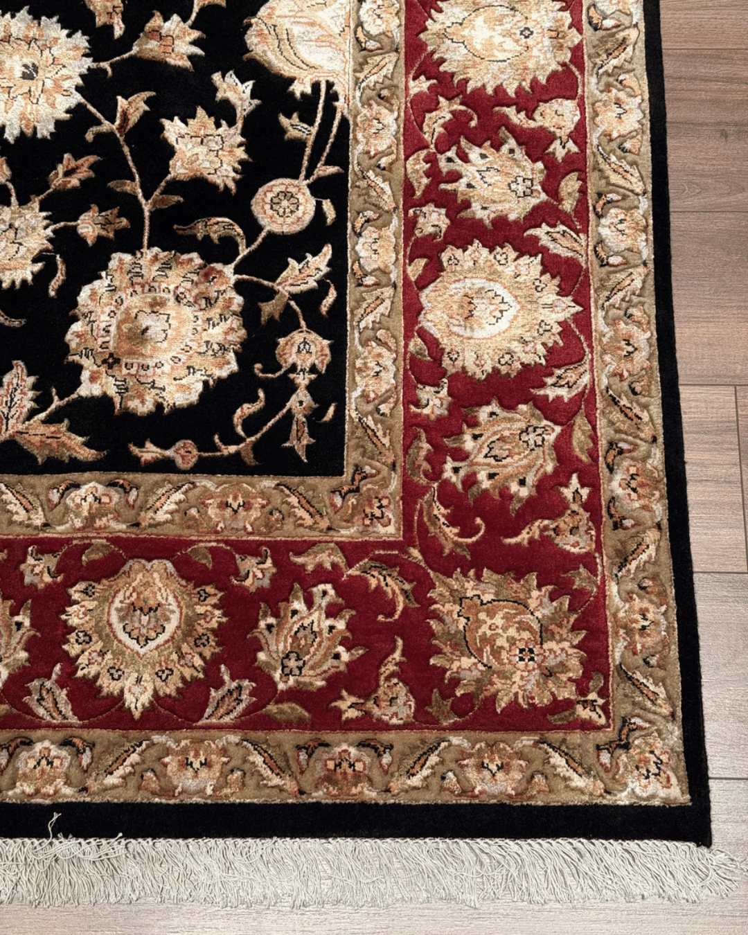 Ottoman Elegance Hand-Knotted Wool Rug 8' x 10' 2"