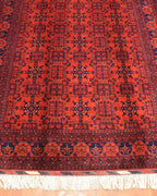 Afghan Bilcik Style Hand-Knotted Wool Rug 4' 9" x 6' 5"