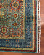 Mamluk Hand-Knotted Wool Rug 5' 1" x 6' 2"