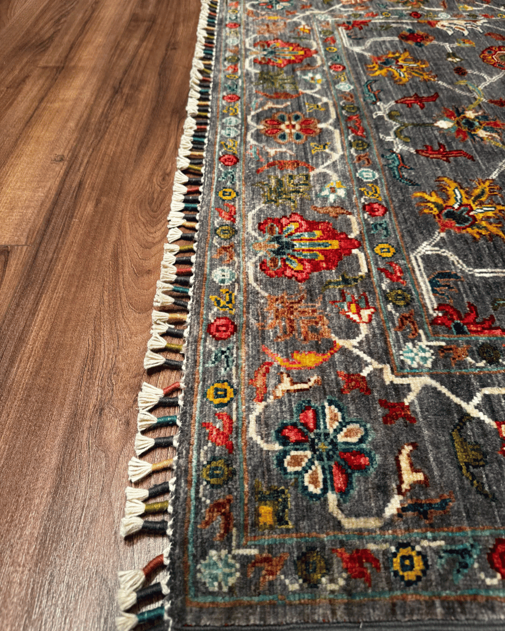 Sultani Hand-Knotted Wool Rug 4' x 6'