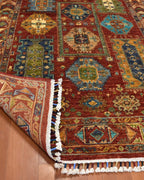 Sultani Hand-Knotted Wool Rug 4' 2" x 6' 3"