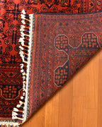 Afghan Hamyap Style Hand-Knotted Wool Rug 3' 9" x 5' 9"