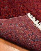 Afghan Bilcik Style Hand-Knotted Wool Rug 5' 6" x 7' 6"