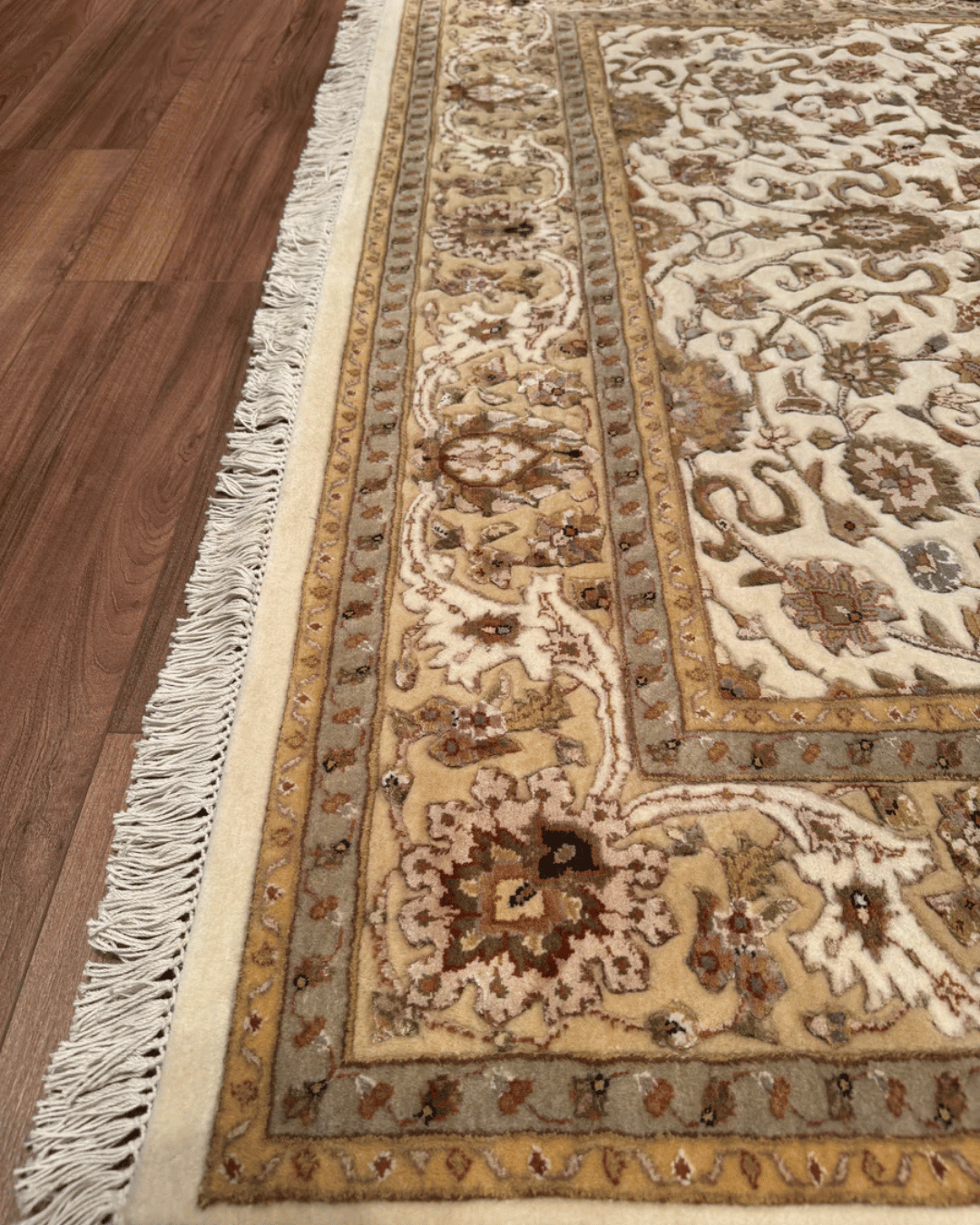 Ottoman Elegance Hand-Knotted Wool Rug 5' 8" x 7' 9"