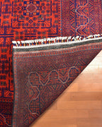 Afghan Hamyap Style Hand-Knotted Wool Rug 4' 9" x 6' 1"