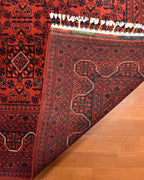 Afghan Hamyap Style Hand-Knotted Wool Rug 4' x 5' 9"