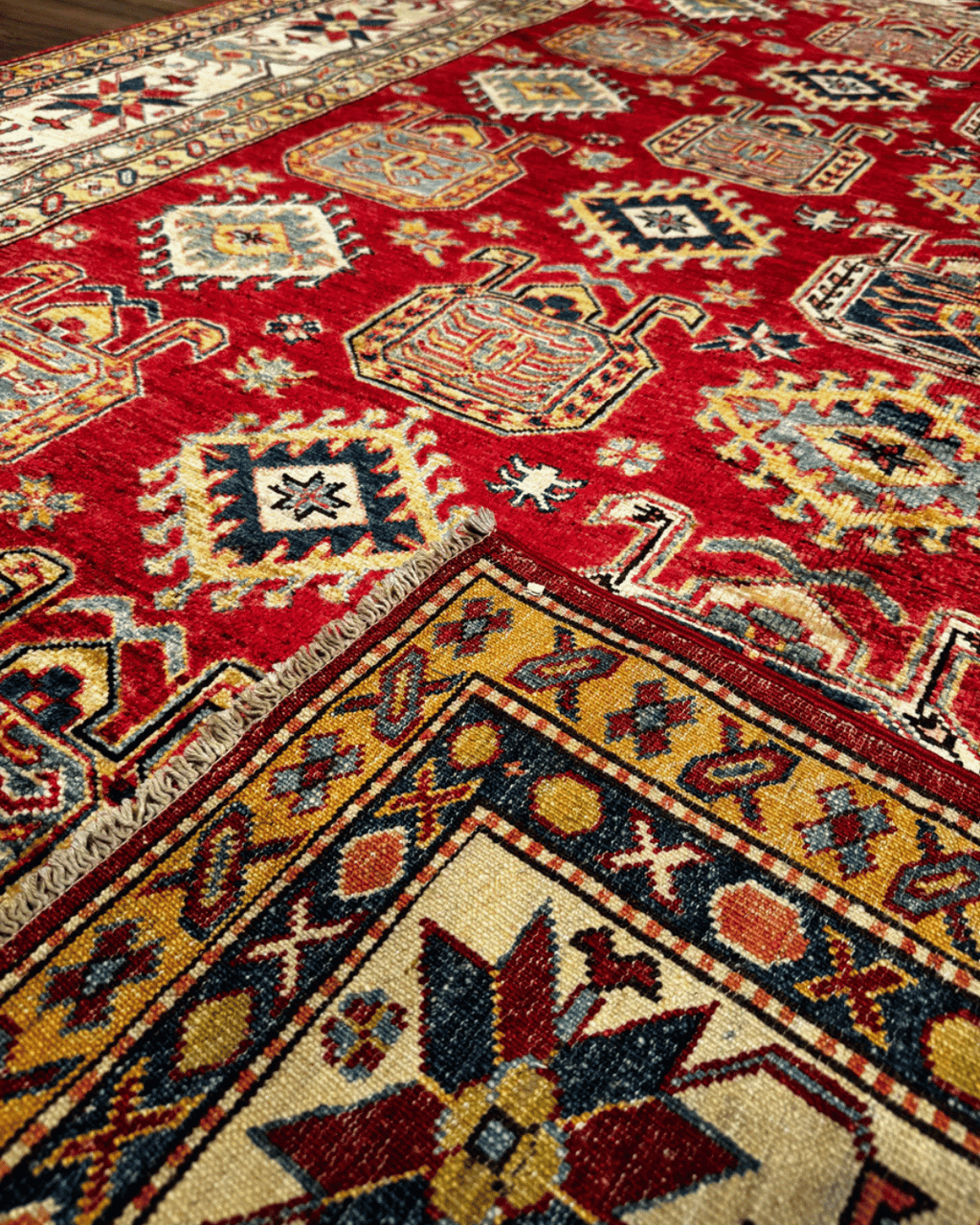 Shirvan Hand-Knotted Wool Rug 7' x 10'