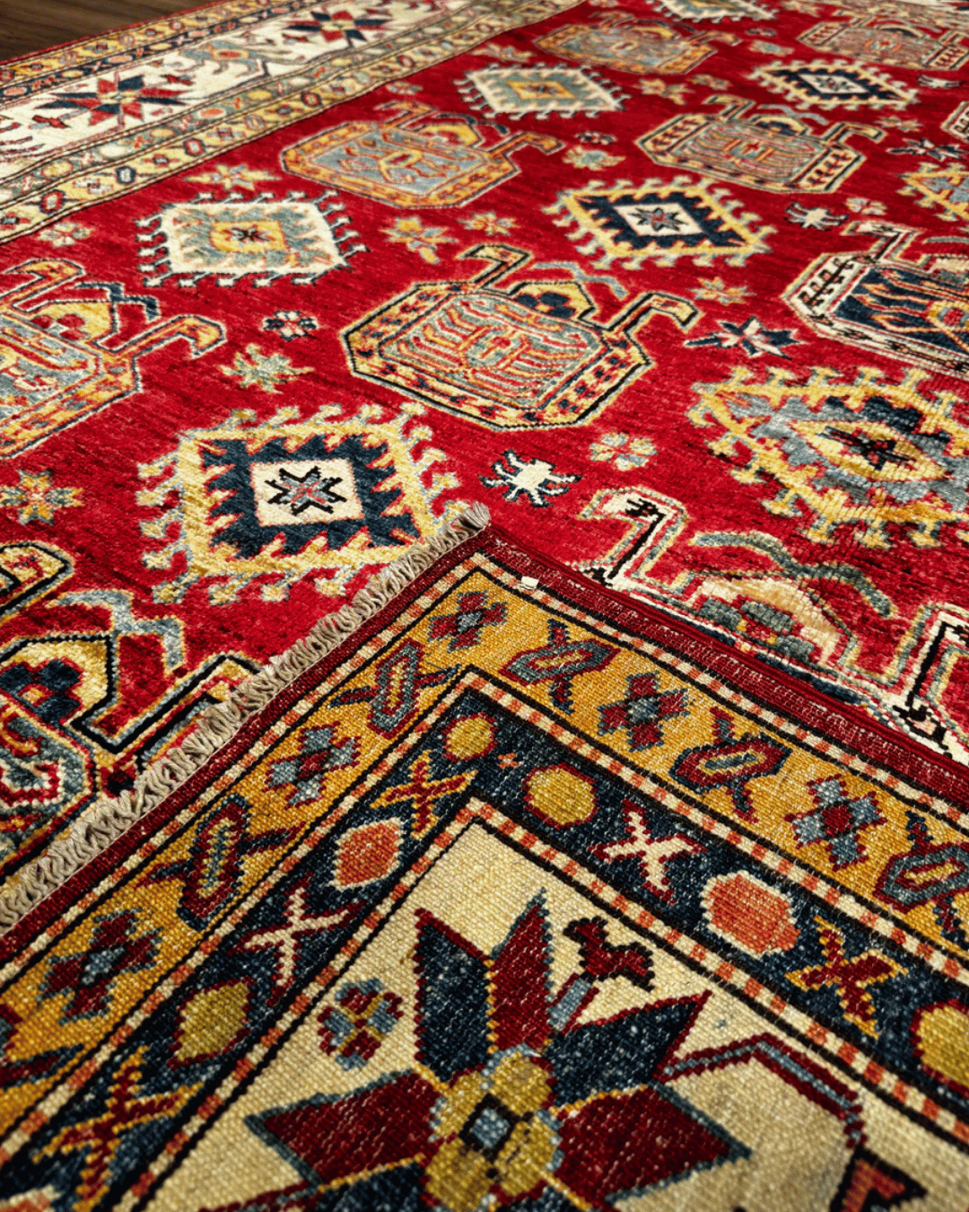 Shirvan Hand-Knotted Wool Rug 7' x 10'