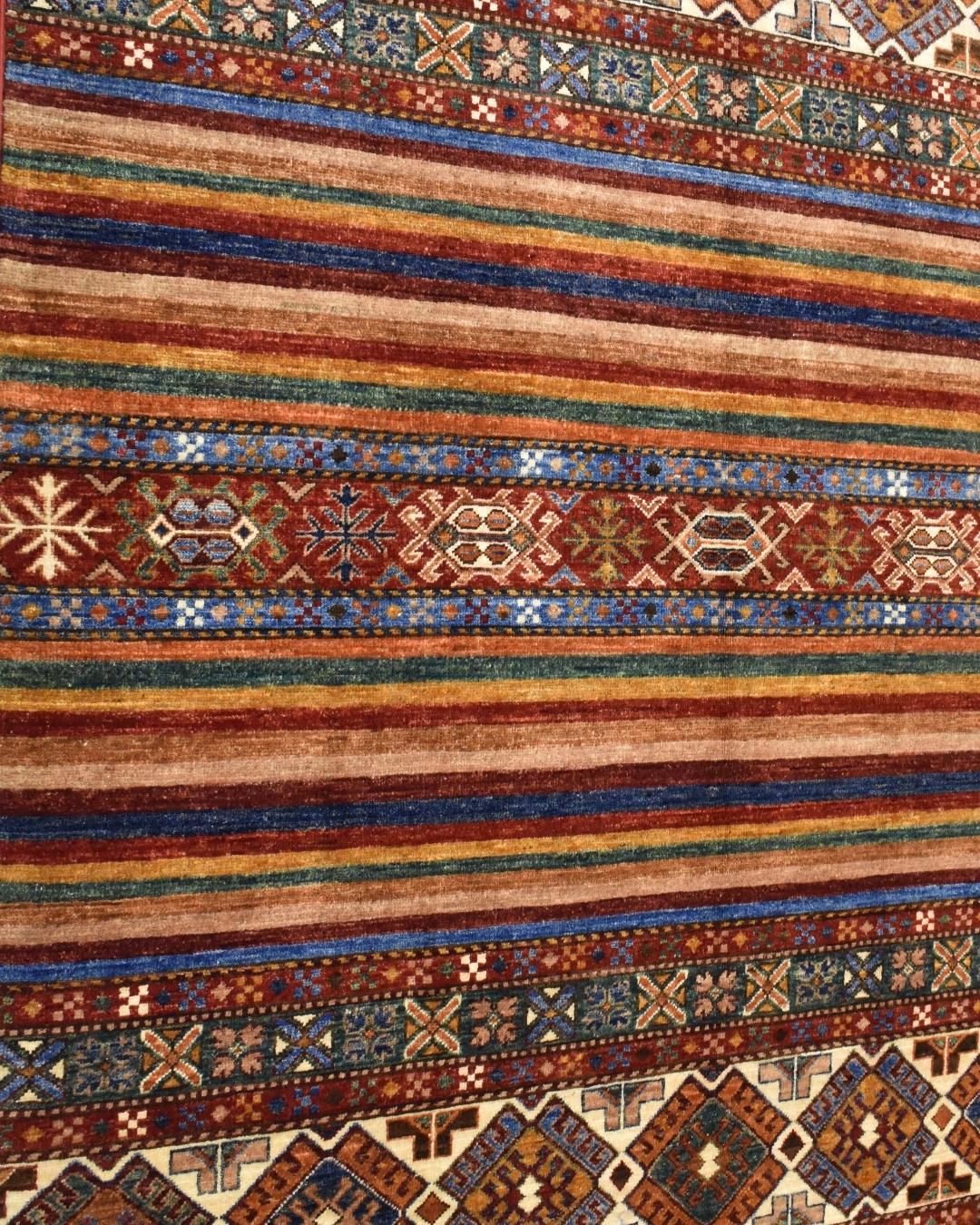 Sultani Hand-Knotted Wool Rug 5' x 6' 6"