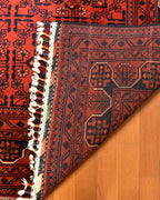 Afghan Hamyap Style Hand-Knotted Wool Rug 4' x 6' 1"