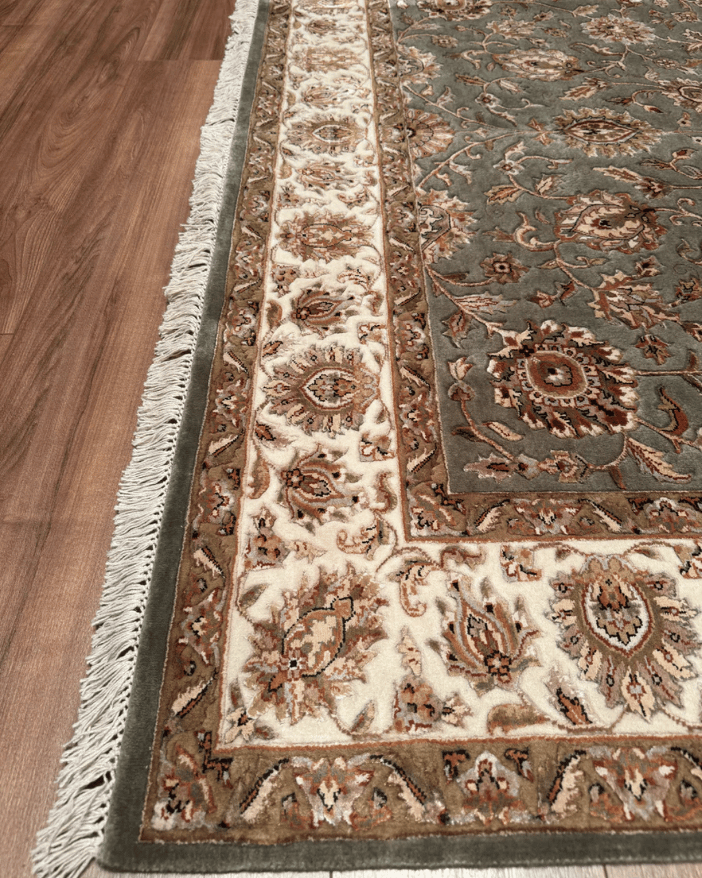 Ottoman Elegance Hand-Knotted Wool Rug 6' 6" x 9' 9"