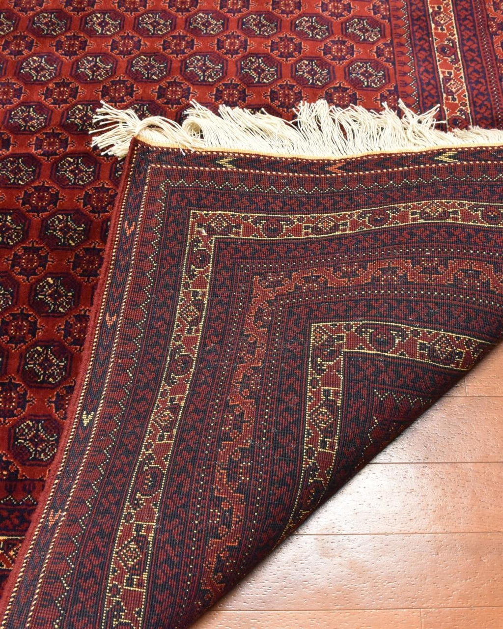 Afghan Bilcik Style Hand-Knotted Wool Rug 4' 7" x 6' 5"