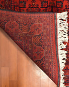 Afghan Bilcik Style Hand-Knotted Wool Rug 5' 5" x 7' 7"