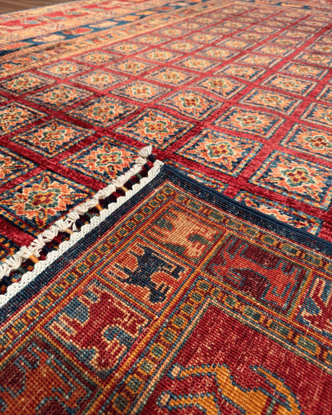 Pazyrk Hand-Knotted Wool Rug 8' 1" x 11' 1"