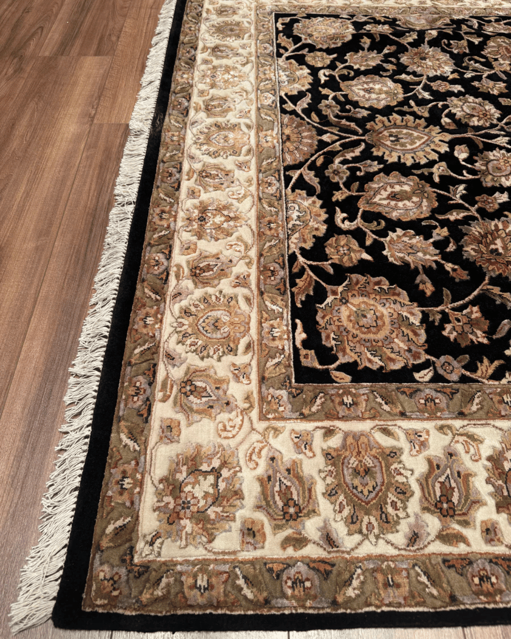 Tapis en laine style afghan 55 x 146 cm