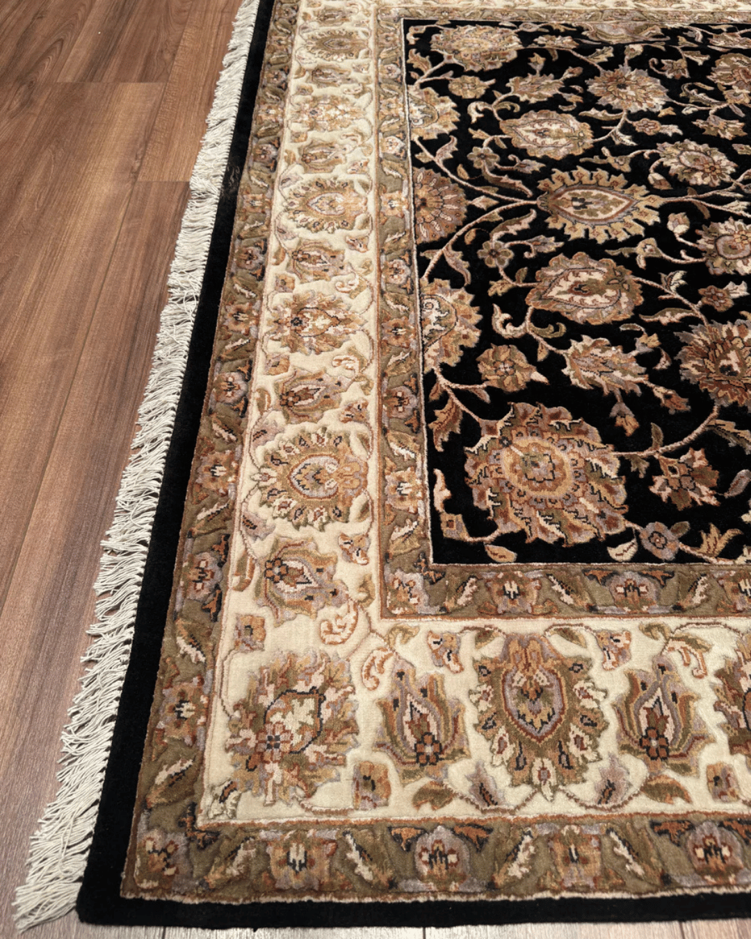 Tapis en laine style afghan 55 x 146 cm