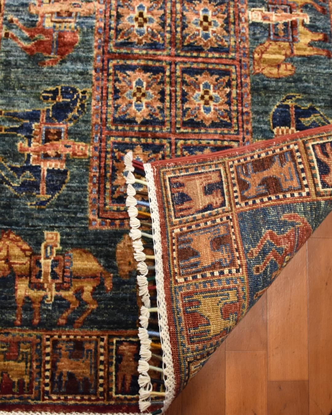 Pazyryk Hand-Knotted Wool Runner 79x265 cm 2.10 m² | 3x9 ft