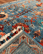 Sultani Hand-Knotted Wool Rug 4' 1" x 6' 1"