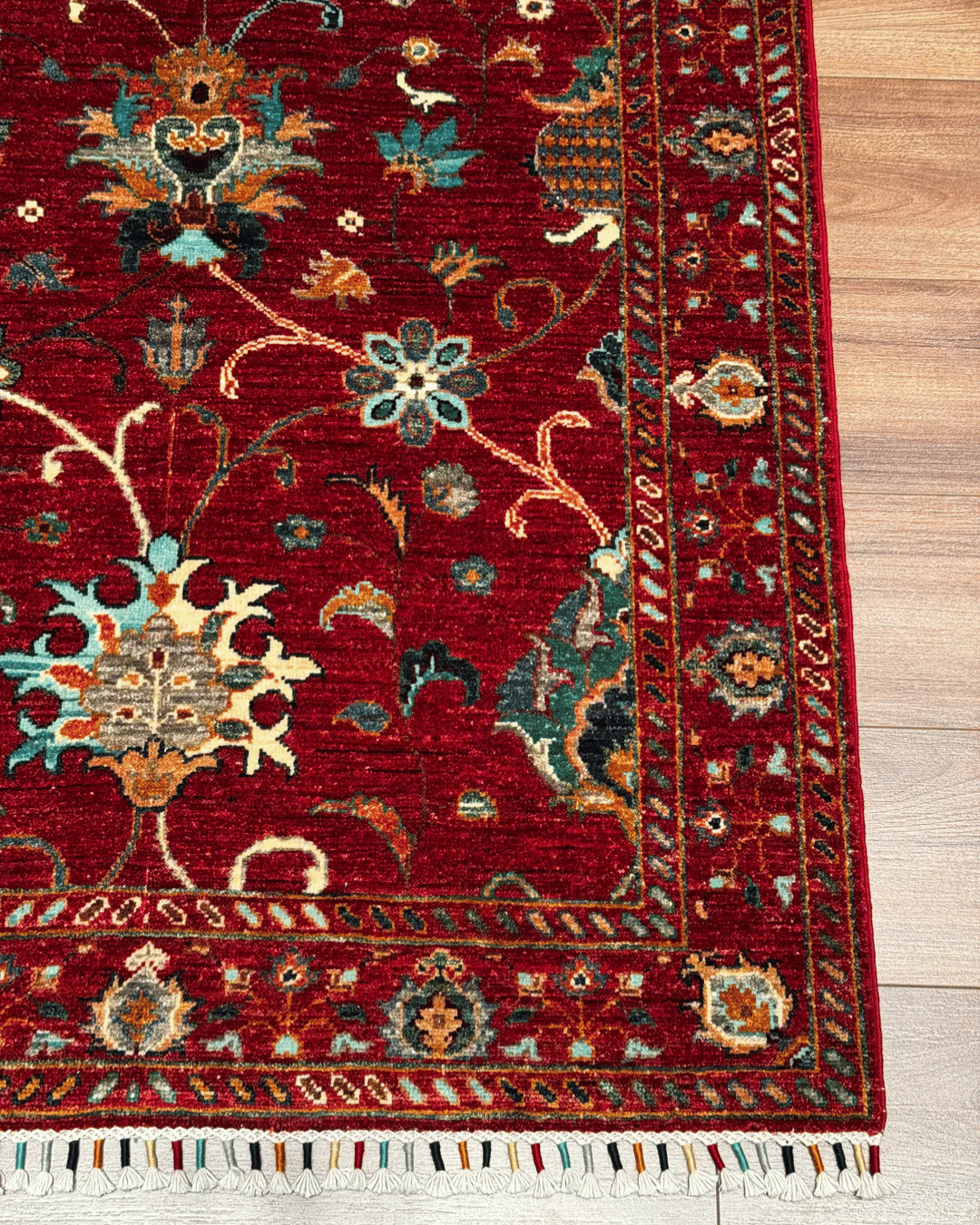 Sultani Hand-Knotted Wool Rug 3' 4" x 5'