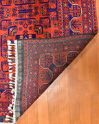 Afghan Hamyap Style Hand-Knotted Wool Rug 4' 1" x 6' 5"