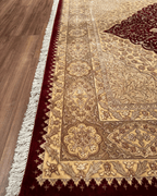 Ottoman Elegance Hand-Knotted Wool Rug 6' 8" x 9' 9"