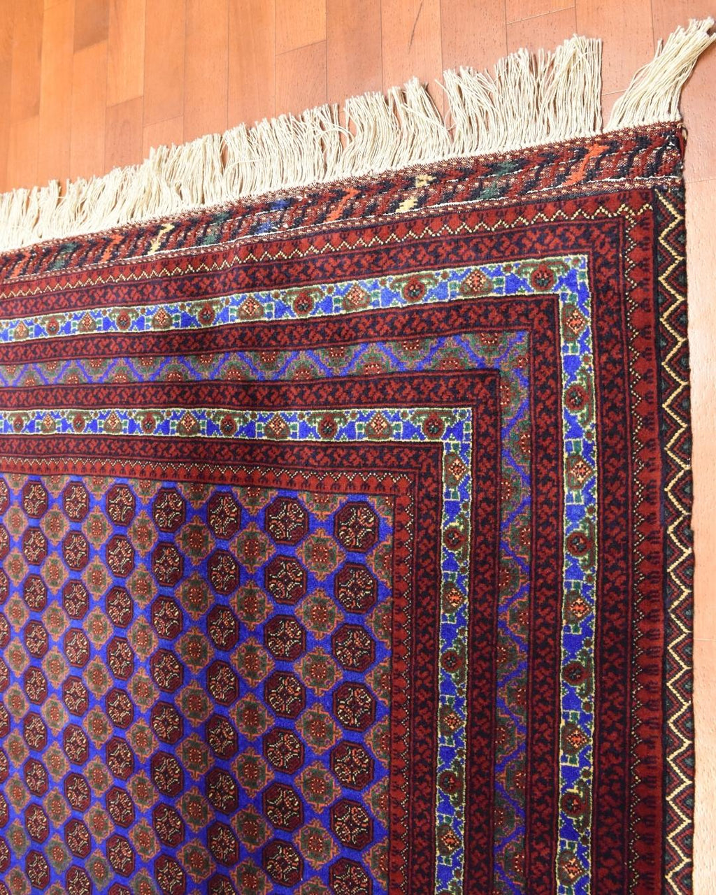 Afghan Bilcik Style Hand-Knotted Wool Rug 4' 7" x 6' 4"