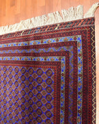 Afghan Bilcik Style Hand-Knotted Wool Rug 4' 7" x 6' 4"