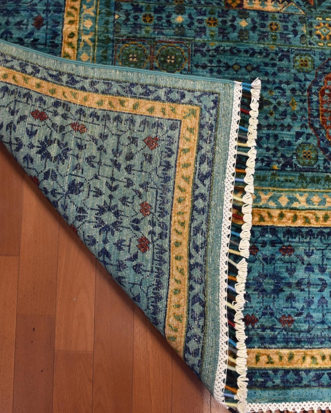 Mamluk Hand-Knotted Wool Rug 5' 2" x 6' 8"