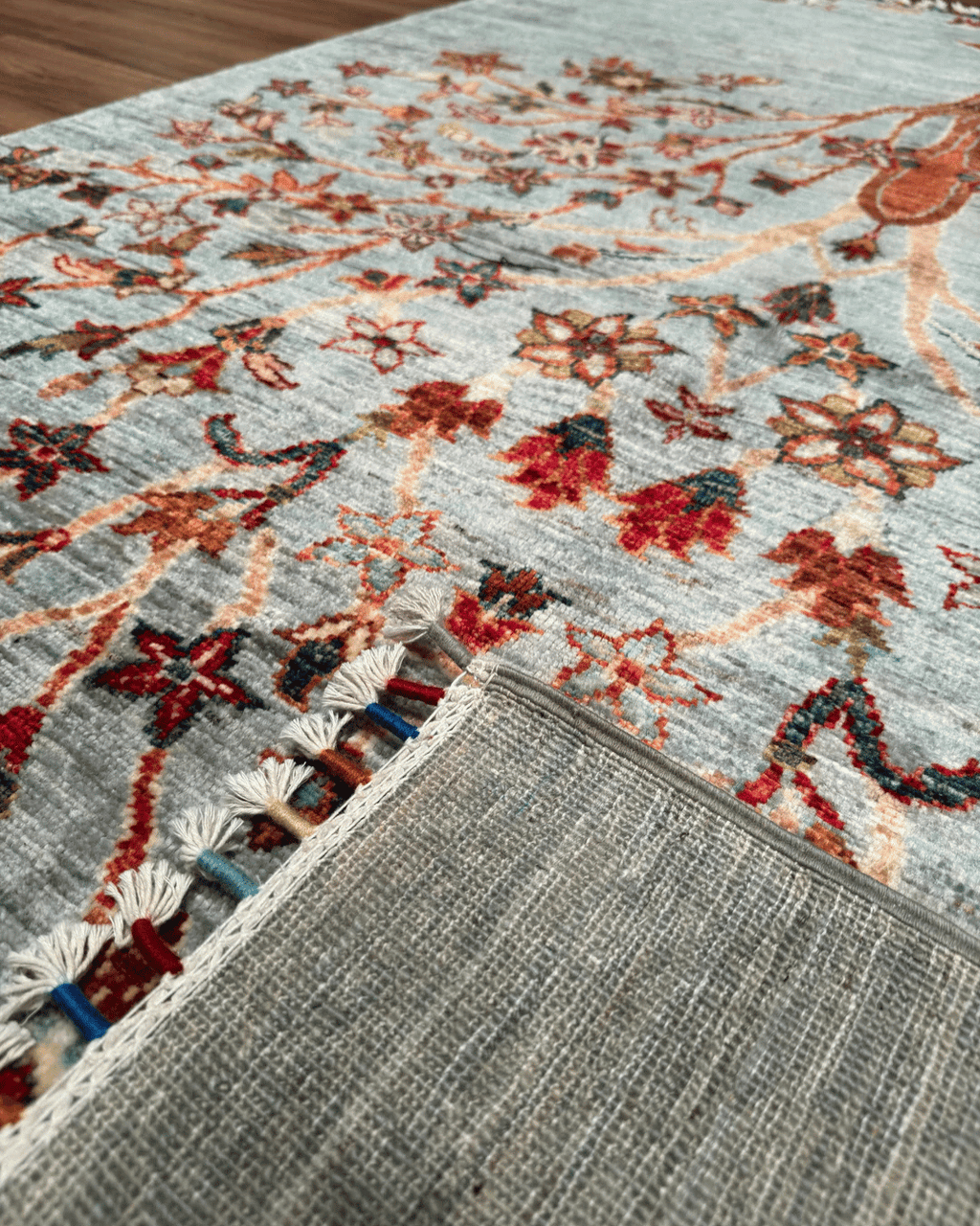 Sultani Hand-Knotted Wool Rug 4' 1" x 6' 1"