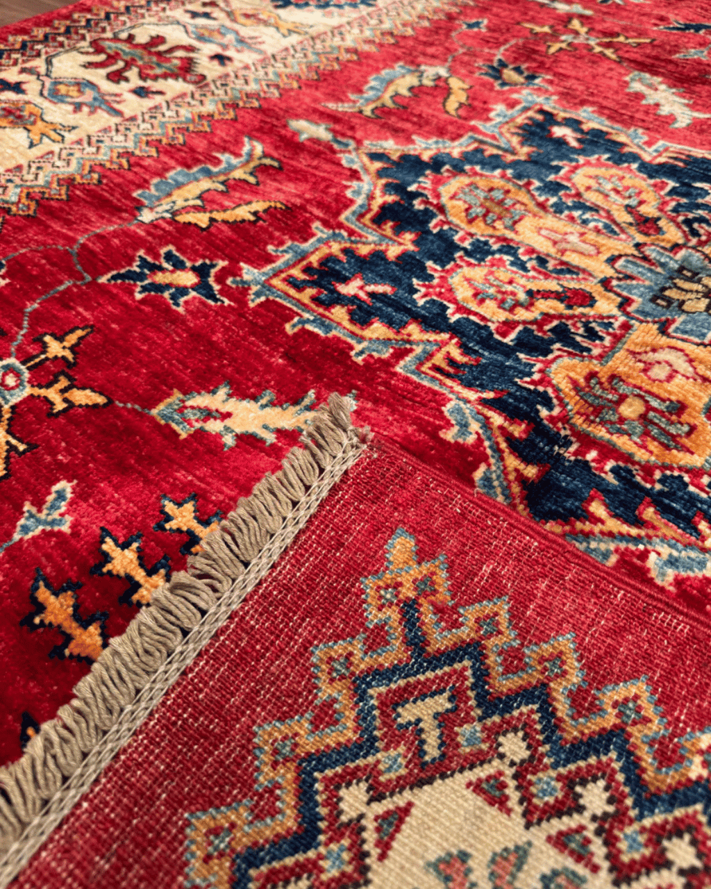 Shirvan Hand-Knotted Wool Rug 5' x 6'