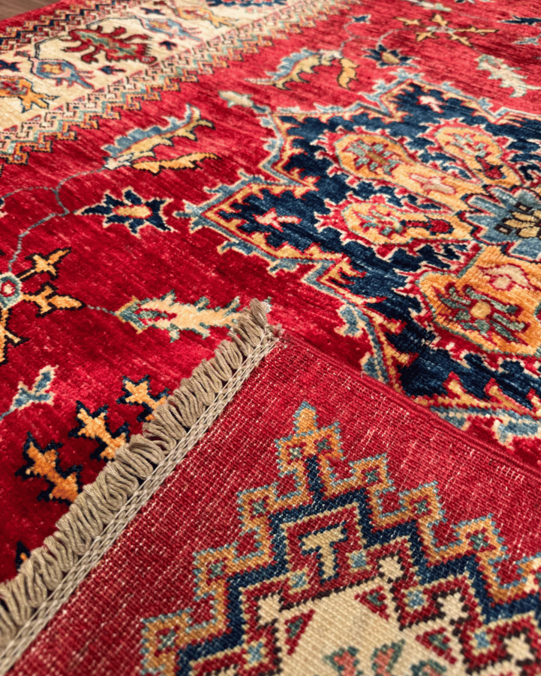 Shirvan Hand-Knotted Wool Rug 5' x 6'