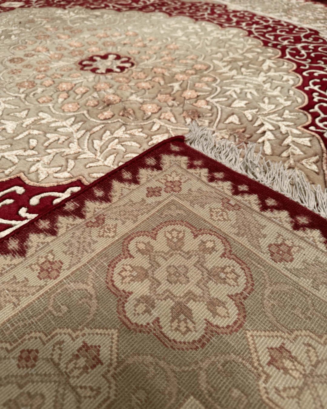 Tapis en laine style afghan 55 x 146 cm