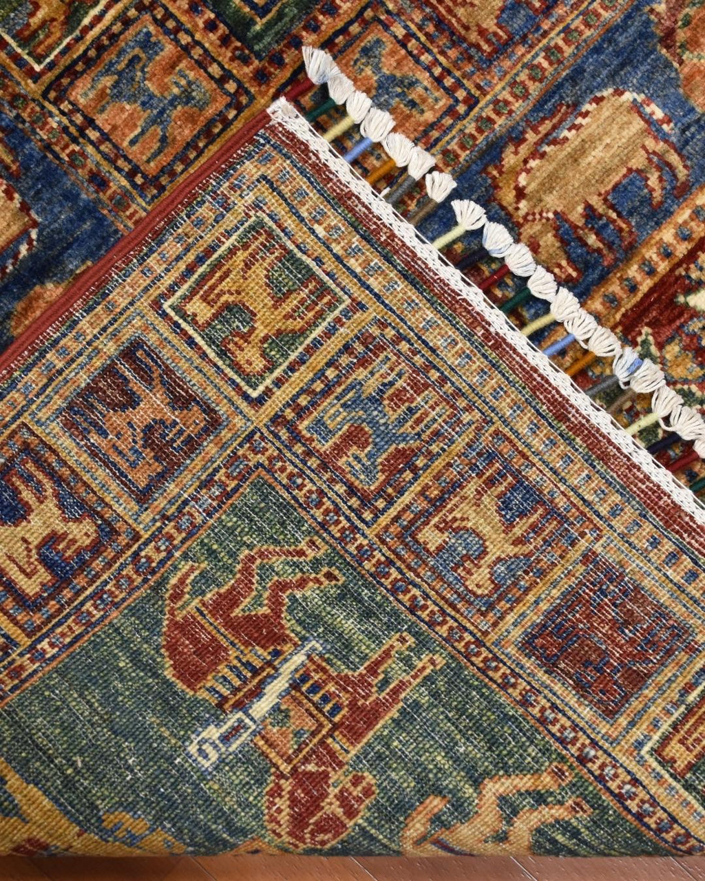 Pazyrk Hand-Knotted Wool Rug 6' 5" x 10' 5"