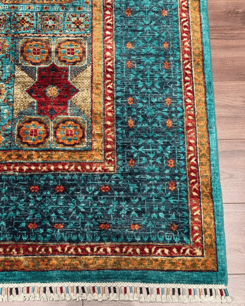Mamluk Hand-Knotted Wool Rug 7' x 9' 5"