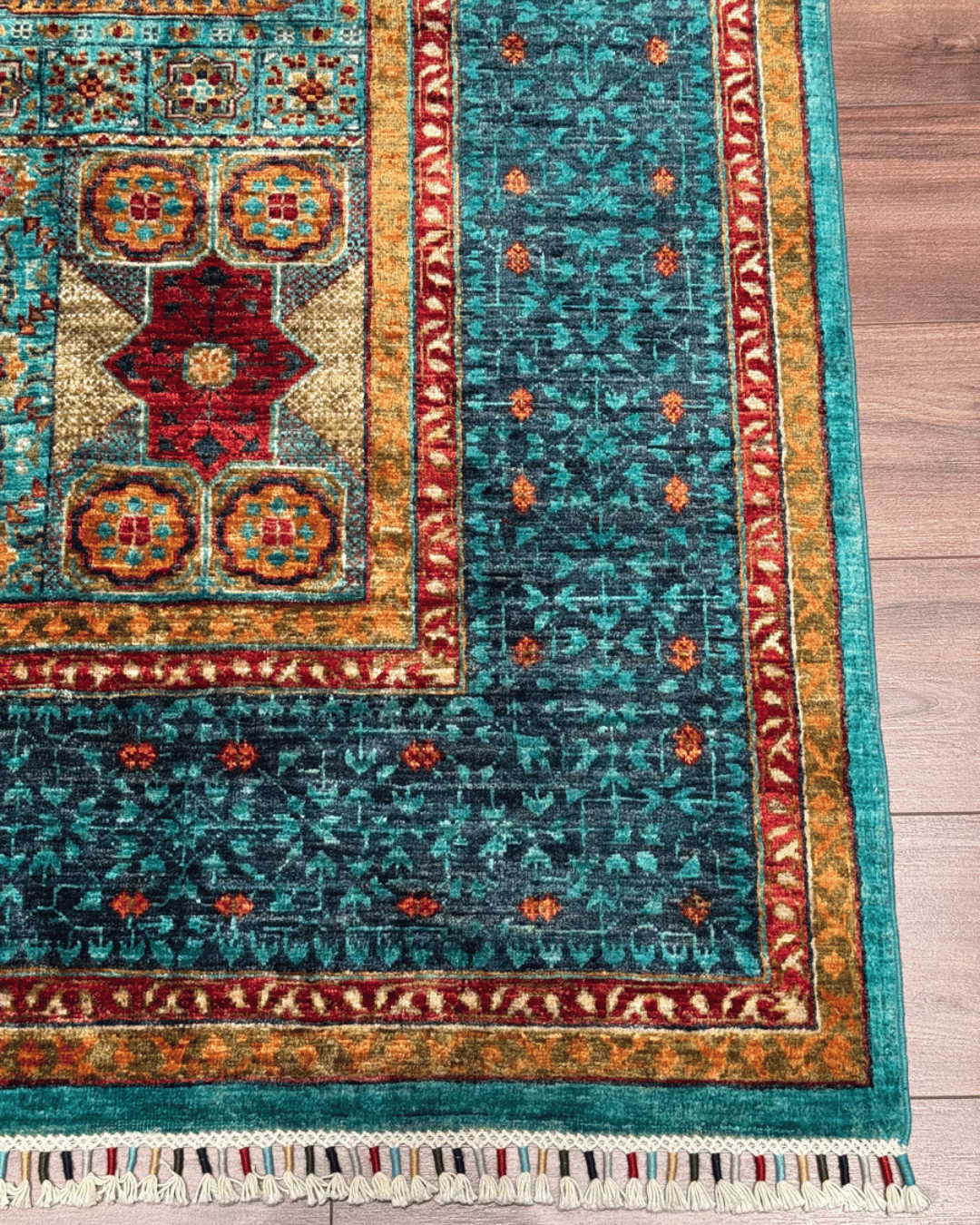 Mamluk Hand-Knotted Wool Rug 7' x 9' 5"