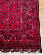 Handwoven Afghan Style Wool Rug 7' 9" x11' 1"