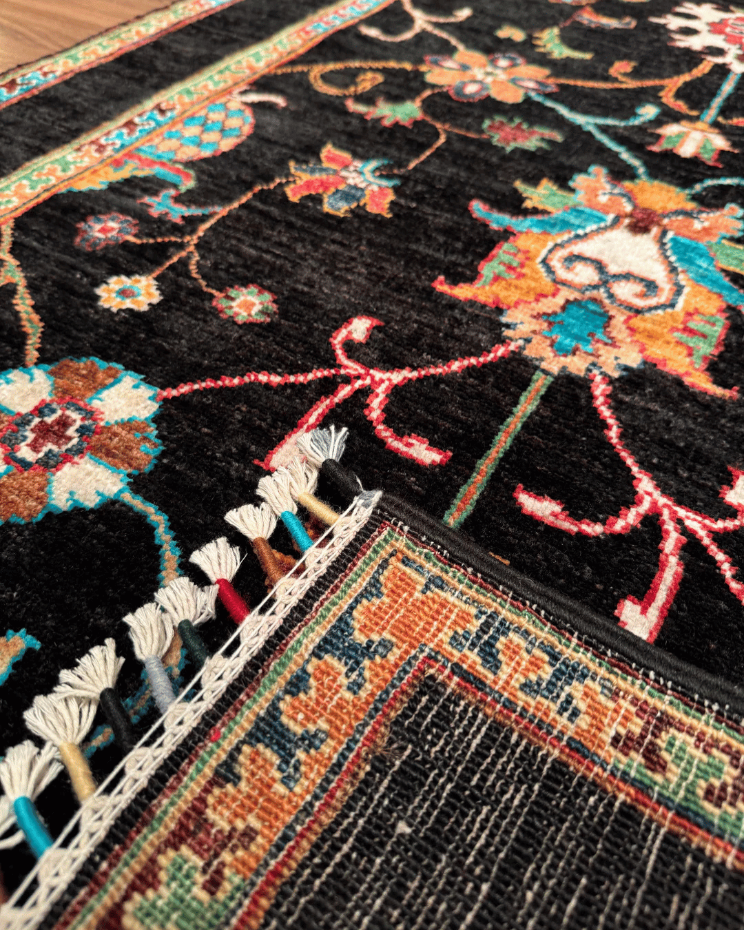 Sultani Hand-Knotted Wool Rug 3' 2" x 4' 8"