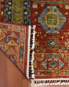 Sultani Hand-Knotted Wool Rug 4' 2" x 6' 3"