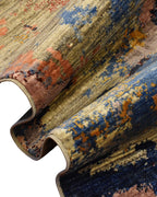 Tapis en laine style afghan 55 x 146 cm