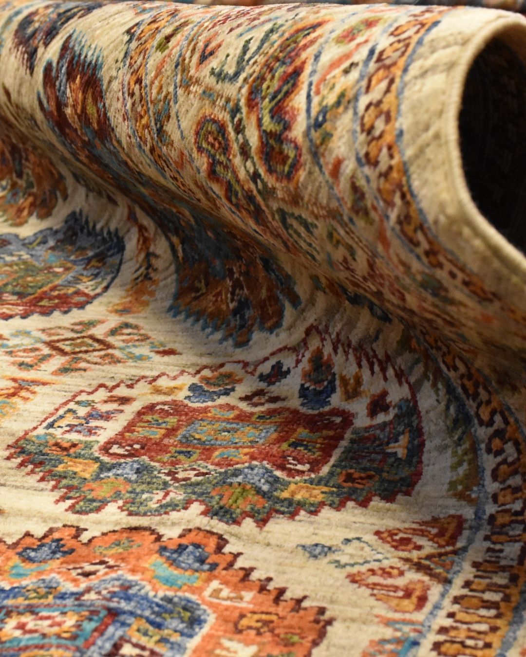 Veziri Hand-Knotted Wool Rug 5' x 6' 8"