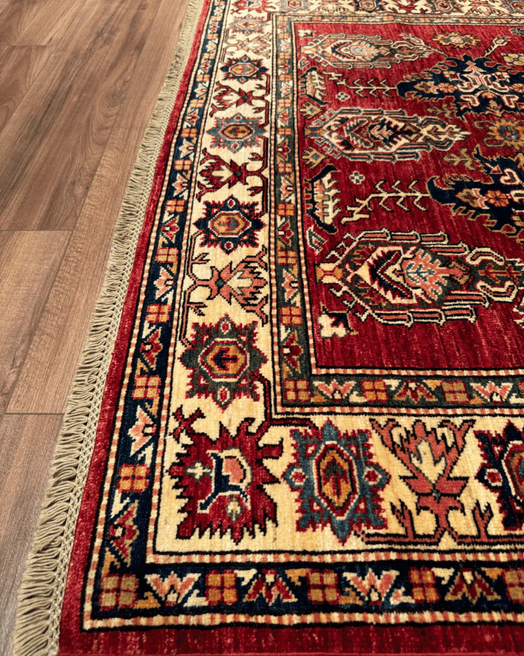 Shirvan Hand-Knotted Wool Rug 4' 9" x 6' 3"