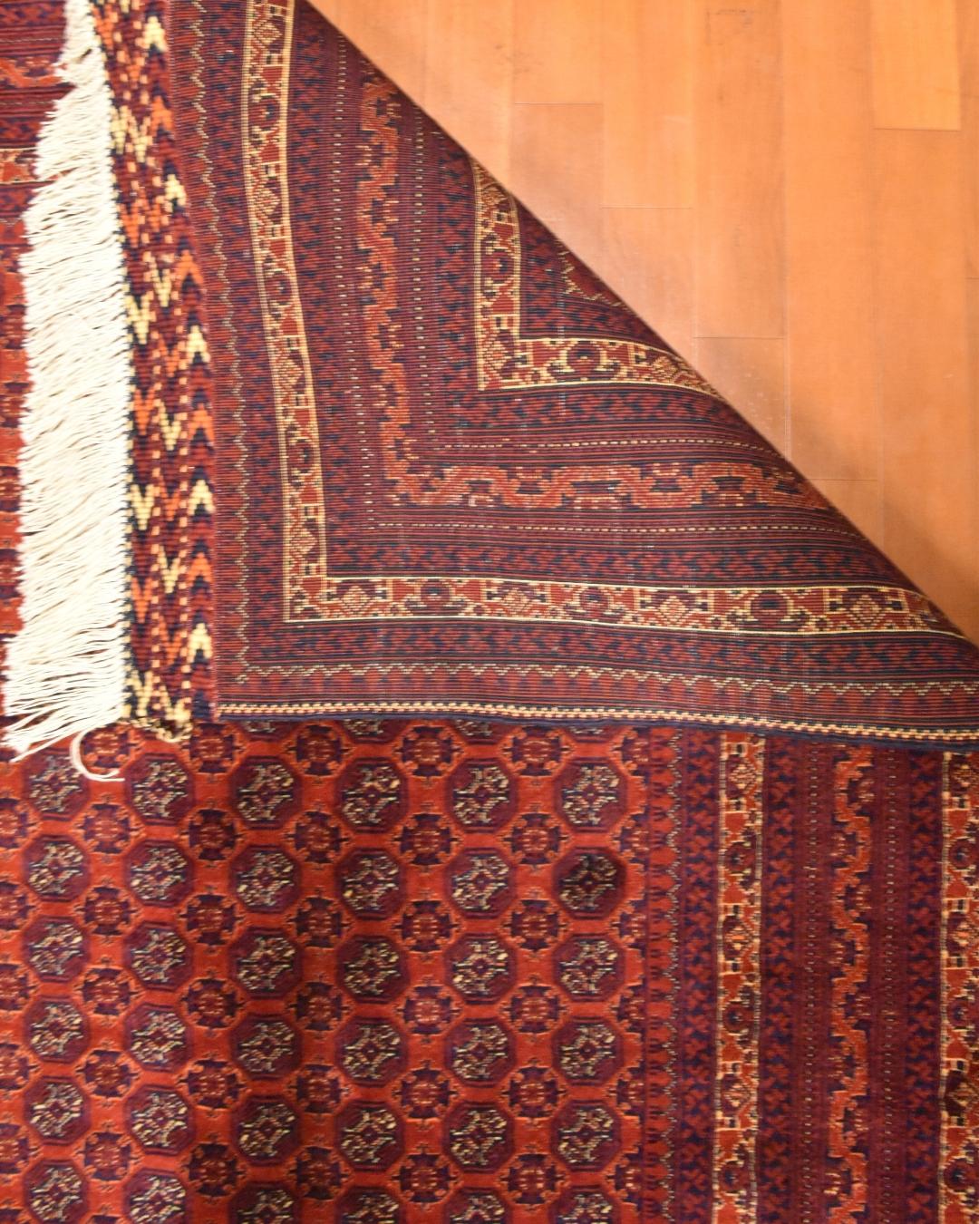 Afghan Bilcik Style Hand-Knotted Wool Rug 4' 9" x 6' 4"