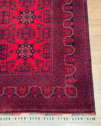 Tapis en laine style afghan 55 x 146 cm