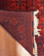 Afghan Bilcik Style Hand-Knotted Wool Rug 4' 9" x 6' 5"