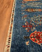 Sultani Hand-Knotted Wool Rug 4' 1" x 6' 1"
