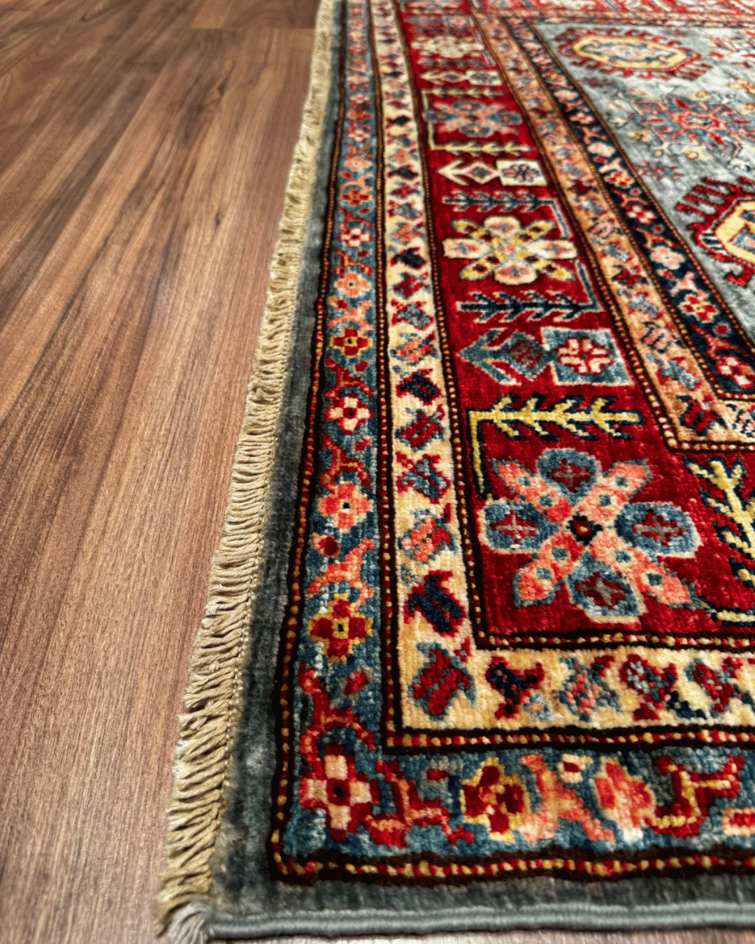 Shirvan Hand-Knotted Wool Rug 5' x 6' 8"